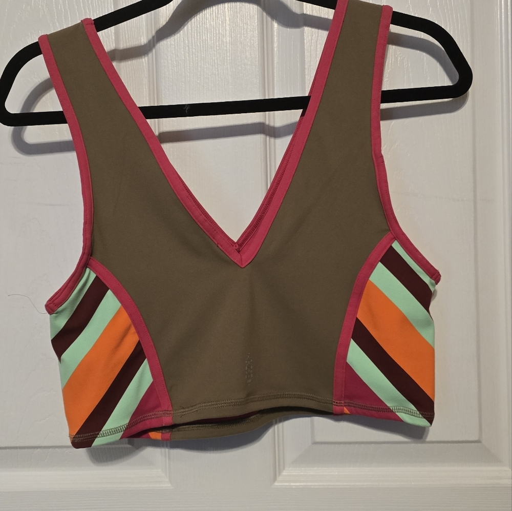 NWOT Free People Never Better Crop In Colorblock - Picture 5 of 11